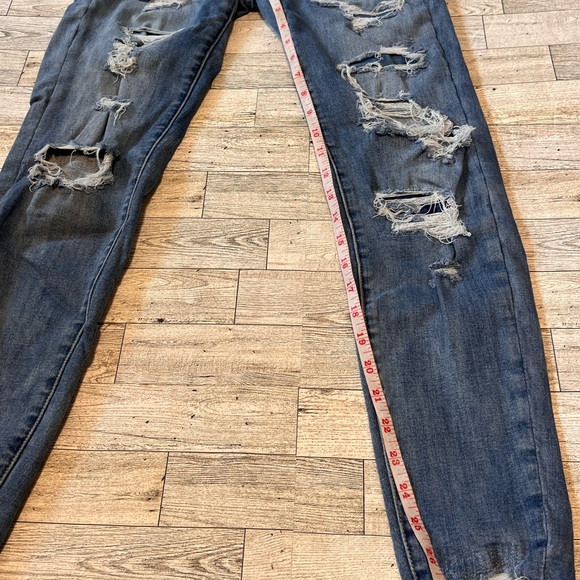 American Eagle Next Level Stretch Curvy Hi Rise Jegging Distressed Women 0 Reg - Picture 4 of 14